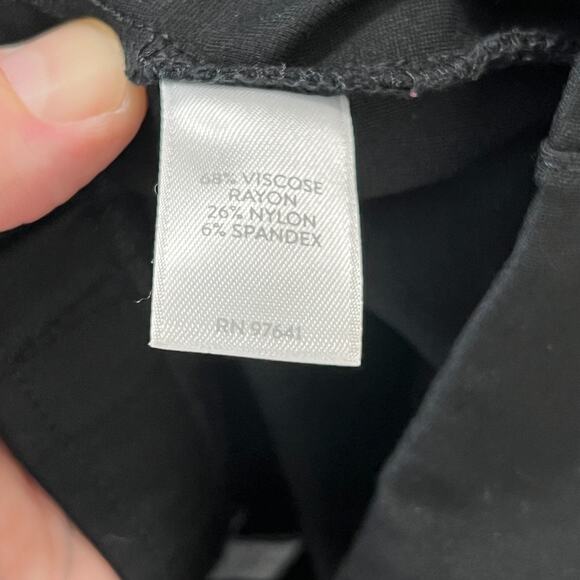 J.Jill‎ Pants Womens M Black High-Rise Ponte Leggings Stretchy Business Casual - Picture 4 of 9